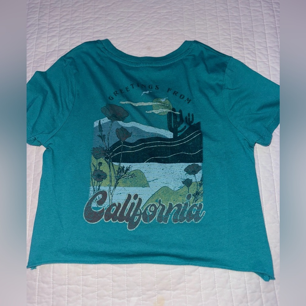 California cropped tee